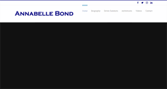 Desktop Screenshot of annabellebond.com